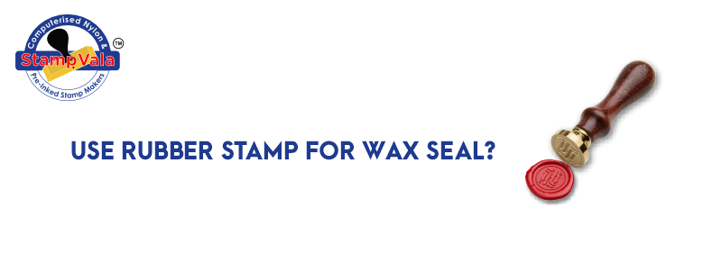Use Rubber Stamp for Wax Seal? 6 wax seal stamp