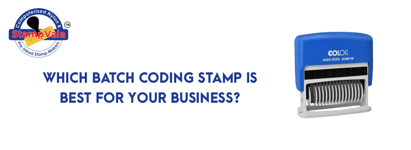 Which Batch Coding Stamp is Best for Your Business? 4 Batch Coding Stamp