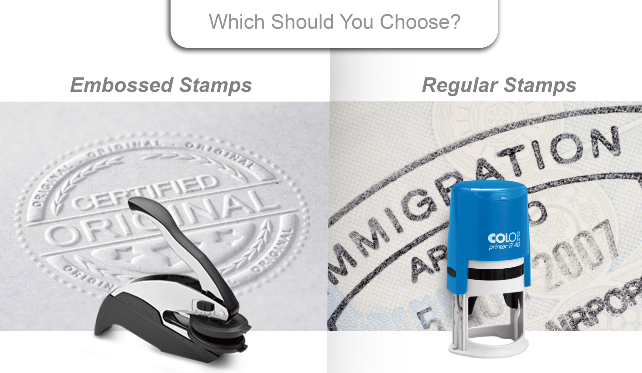 Embossed Stamps vs. Regular Stamps Which Should You Choose