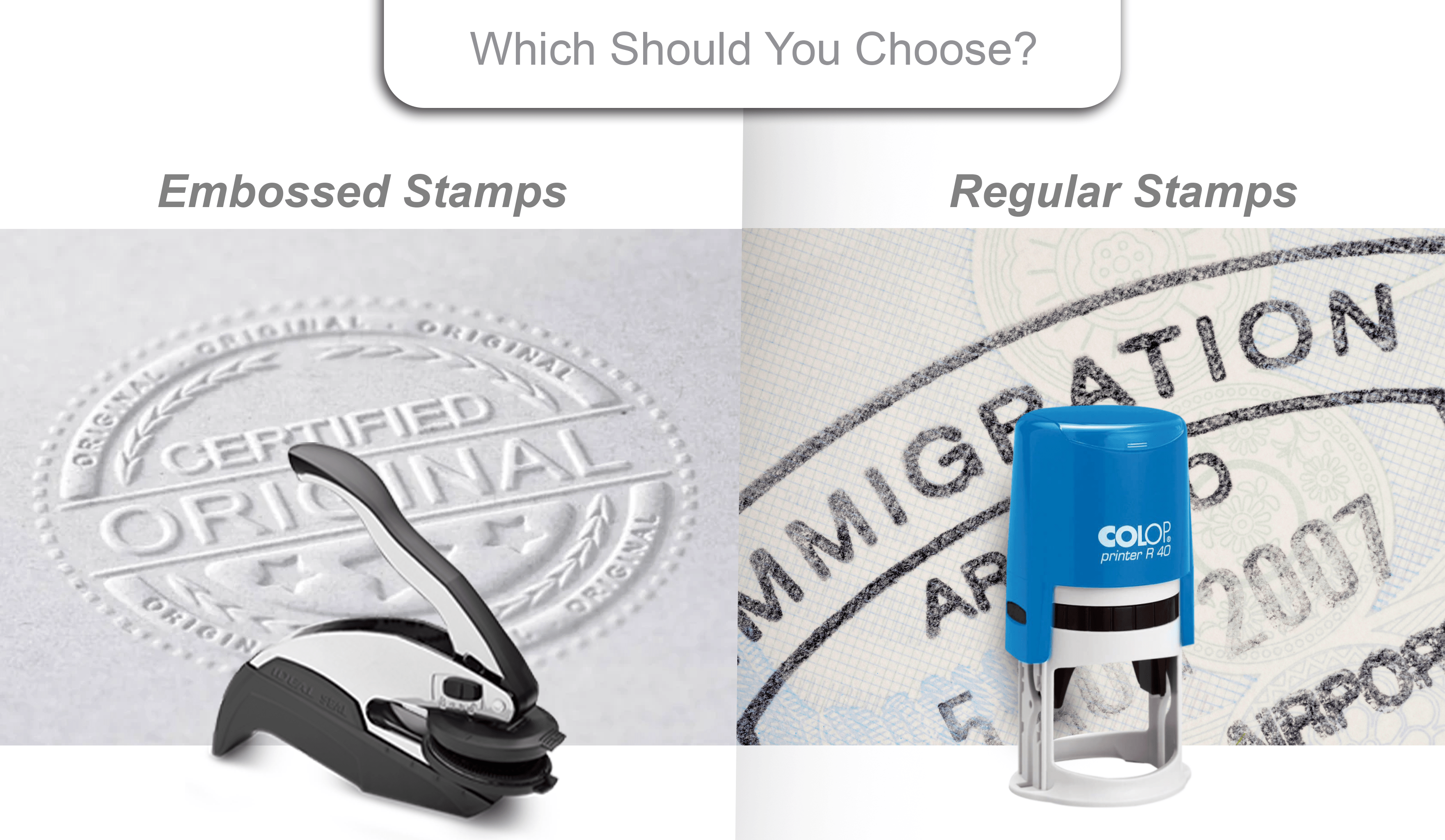 Embossed Stamps vs. Regular Stamps: Which Should You Choose? 2 Embossed Stamp