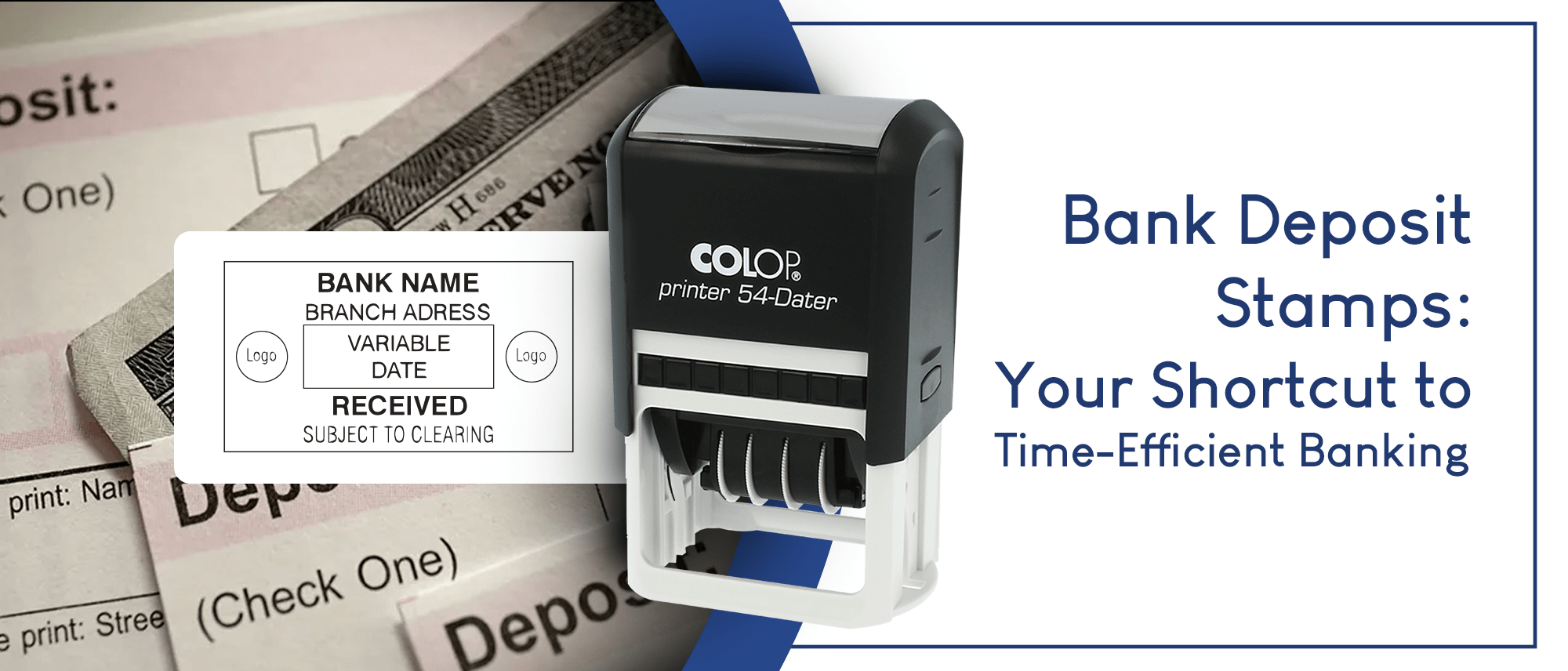 Bank Deposit Stamps Your Shortcut To Time Efficient Banking Customised Stamps Design Your Own 2175