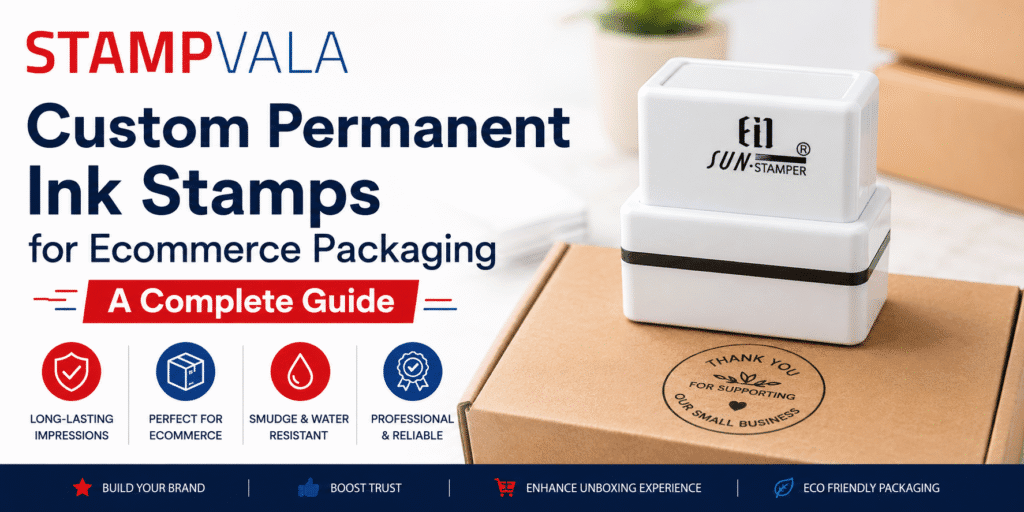 Custom Permanent Ink Stamps for Ecommerce Packaging