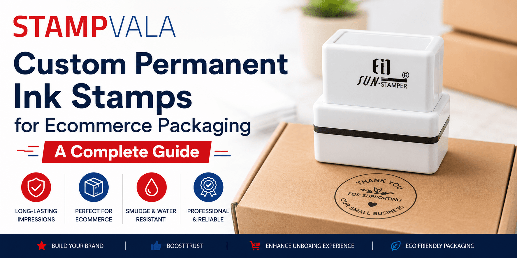 Custom Permanent Ink Stamps for Ecommerce Packaging A Complete Guide
