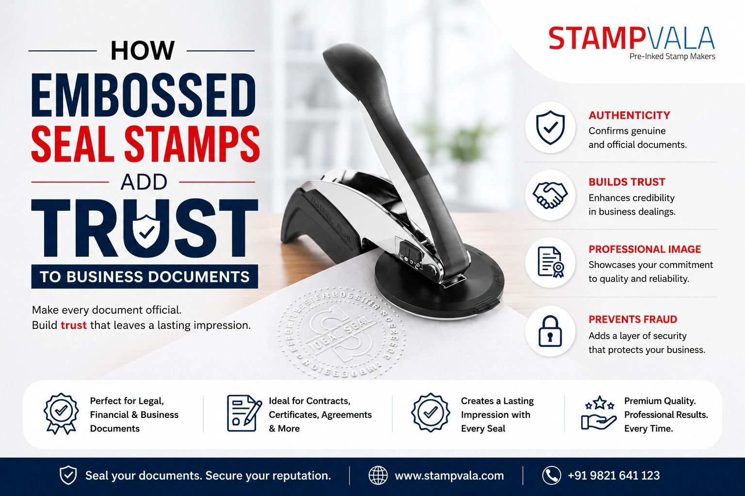 How Embossed Seal Stamps Add Trust to Business Documents