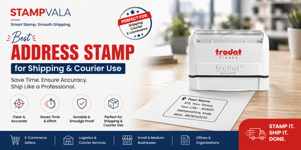Best Address Stamp for Shipping & Courier Use