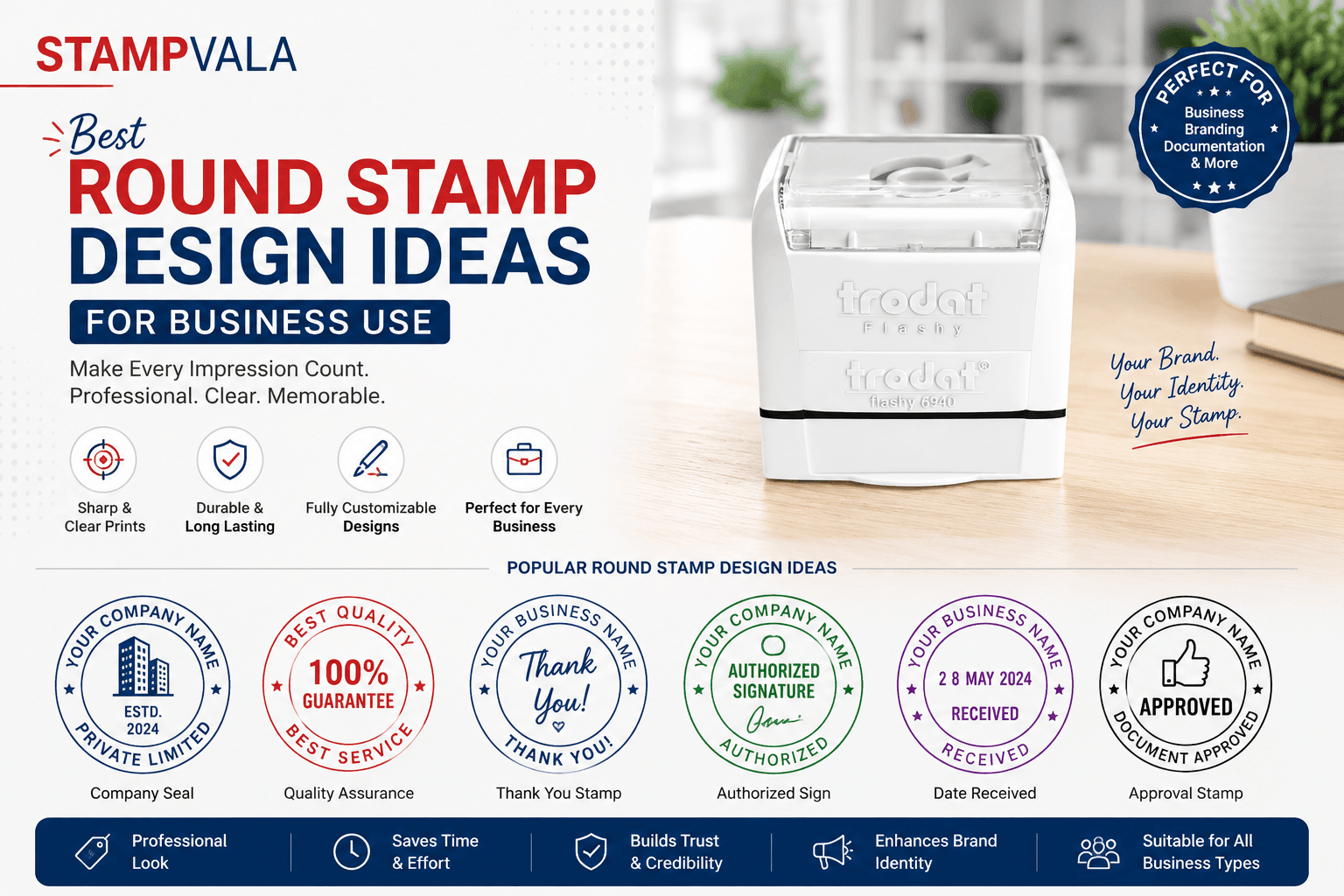 Best Round Stamp Design Ideas for Business Use