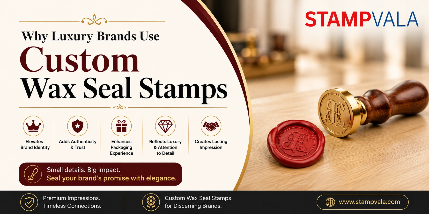Why Luxury Brands Use Custom Wax Seal Stamps | Stampvala