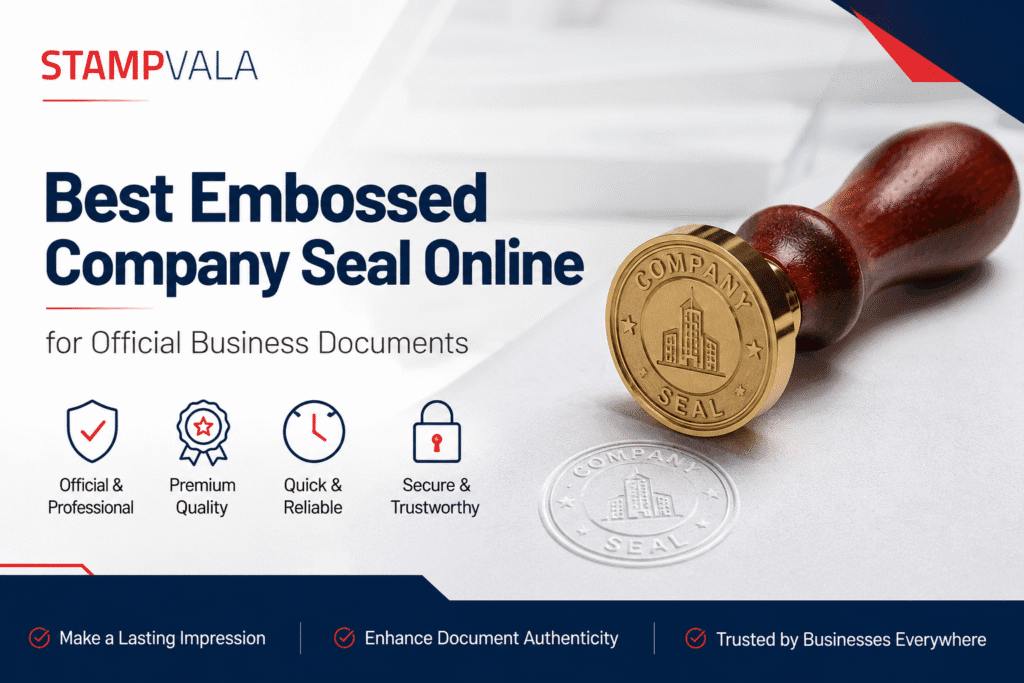Best Embossed Company Seal Online for Official Business Documents