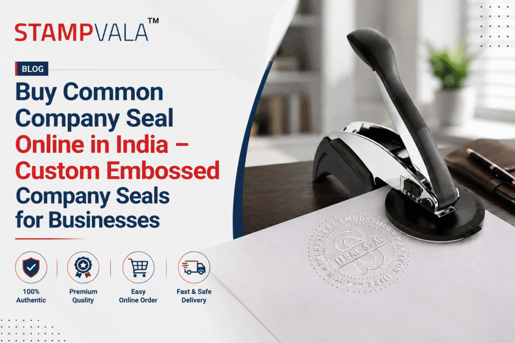 Buy Common Company Seal Online in India – Custom Embossed Company Seals for Businesse