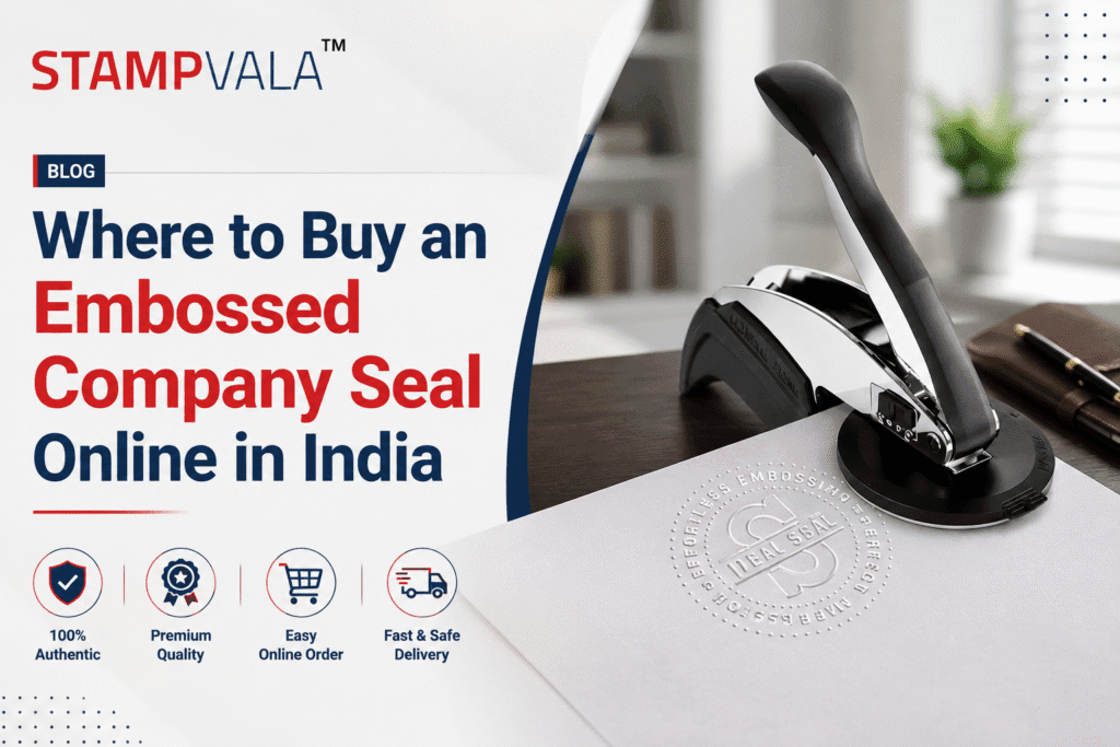 Buy Common Company Seal Online in India – Custom Embossed Company Seals for Businesses