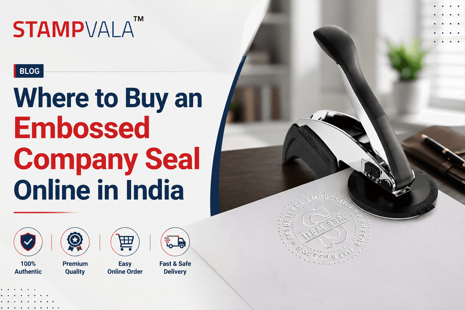 Buy Common Company Seal Online in India – Custom Embossed Company Seals for Businesses