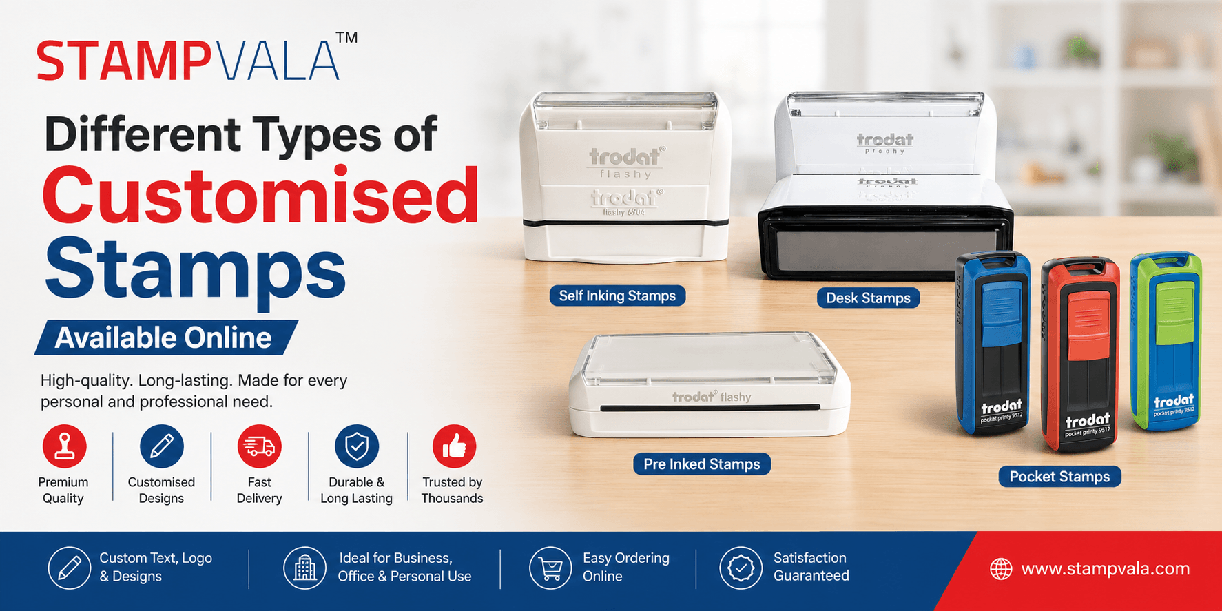 Different Types of Customised Stamps Available Online