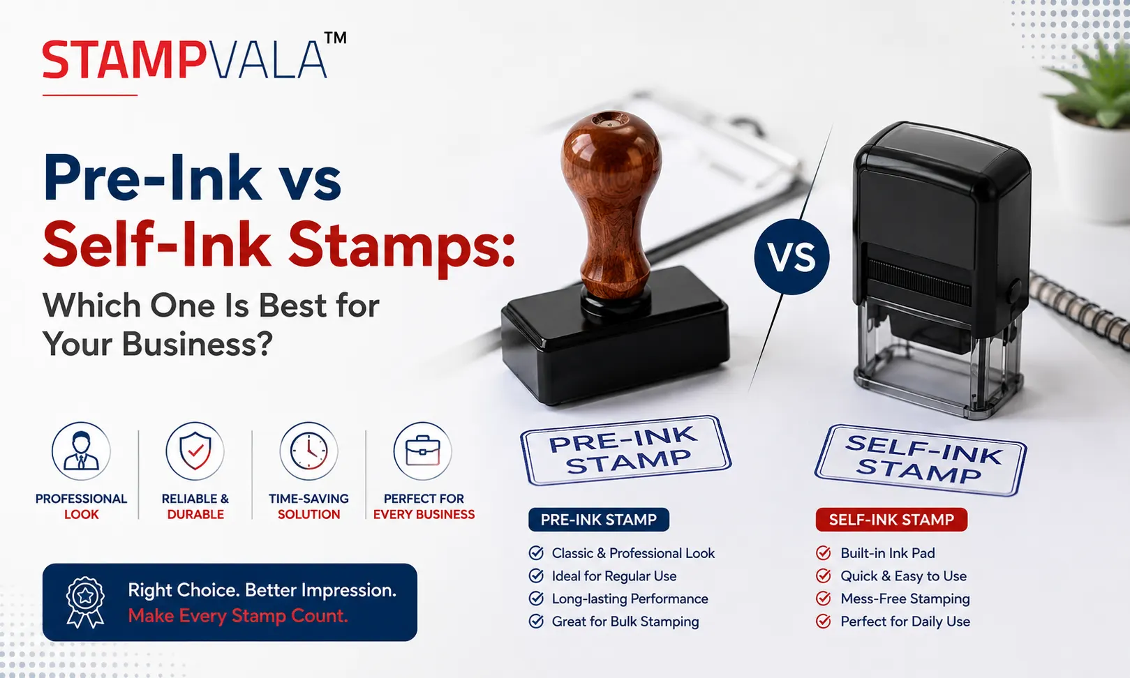 Pre-Ink vs Self-Ink Stamps: Which One Is Best for Your Business?