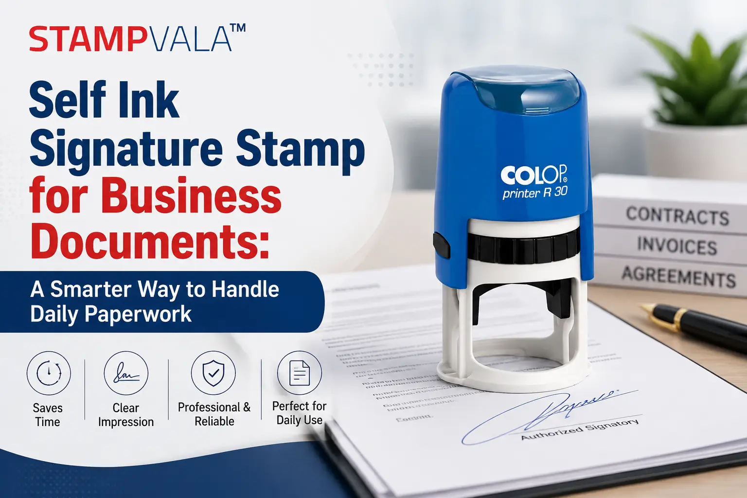 Self Ink Signature Stamp for Business Documents: A Smarter Way to Handle Daily Paperwork
